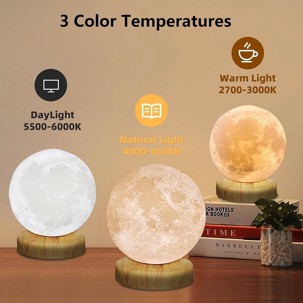 3 Color Temperatures

- DayLight 5500-6000K
- Natural Light 4000-4500K
- Warm Light 2700-3000K
