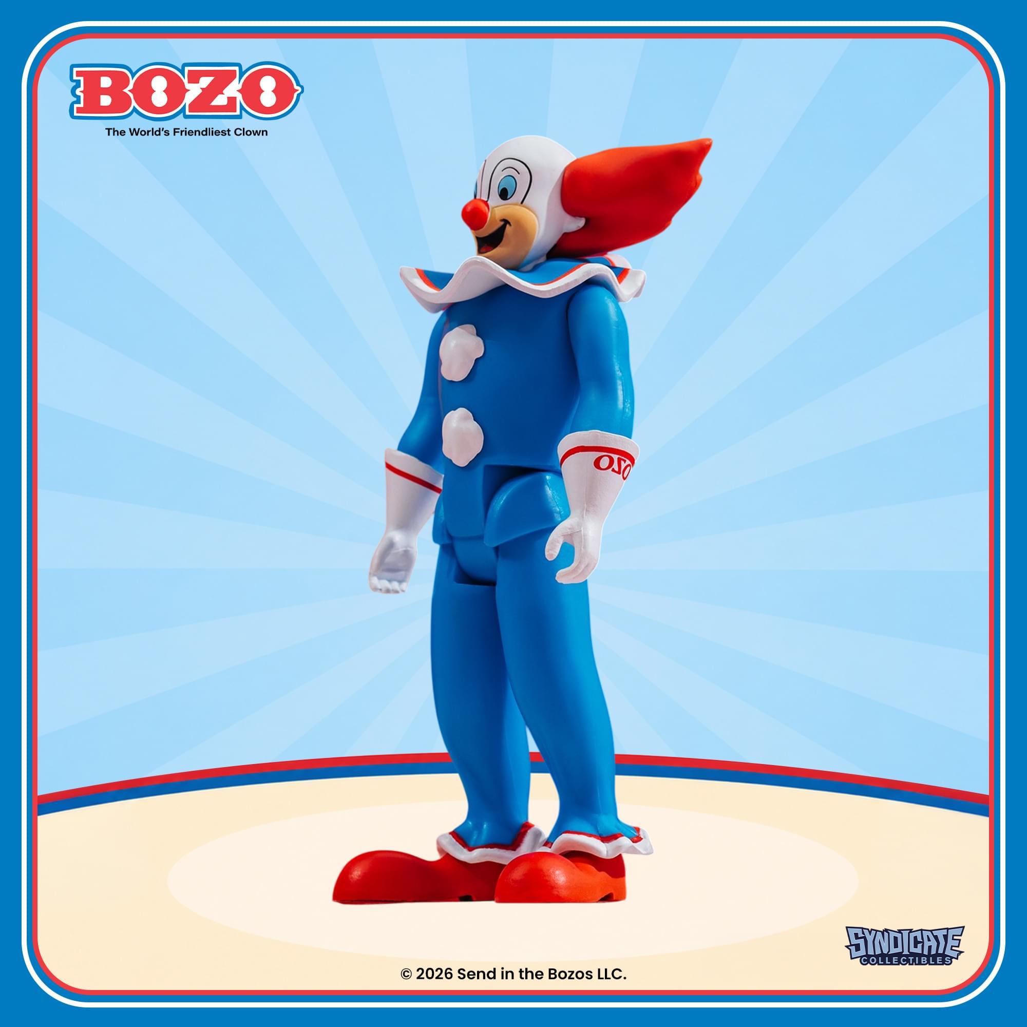 BOZO The World's Friendliest Clown

BOZO

© 2026 Send in the Bozos LLC.

SYNDICATE COLLECTIBLES