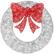 Front. Best Choice Products - Best Choice Products 36in Pre-Lit Outdoor Christmas Wreath, LED Metal Holiday Decor w/ 120 Lights, Bow - Silver/Red - Silver/Red.