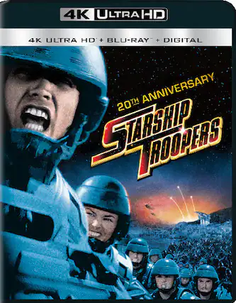 Front. Starship Troopers: 20th Anniversary - 4K Blu-Ray.