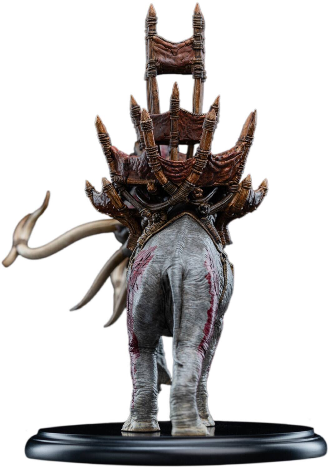 Alt View 4. Weta Workshop - WETA Workshop Polystone - The Lord of the Rings Trilogy - Mumak in Battle Miniature Statue   - COLLECTIBLES - Multicolor.