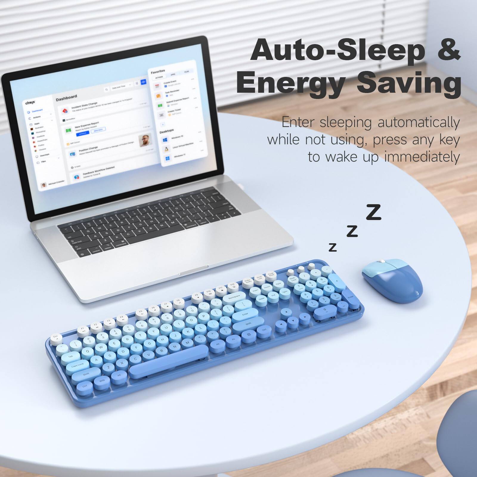 CE Pashboard - - Favren nun Auto-Sleep & Energy Saving  
Enter sleeping automatically while not using, press any key to wake up immediately  

Z  
Z  
Z