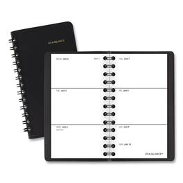 AT-A-GLANCE - Weekly Planner 4.5 x 2.5 Black Cover 12 Month Jan to Dec 2026