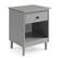 Left. Walker Edison - Classic Solid Wood 1-Drawer Nightstand - Grey.
