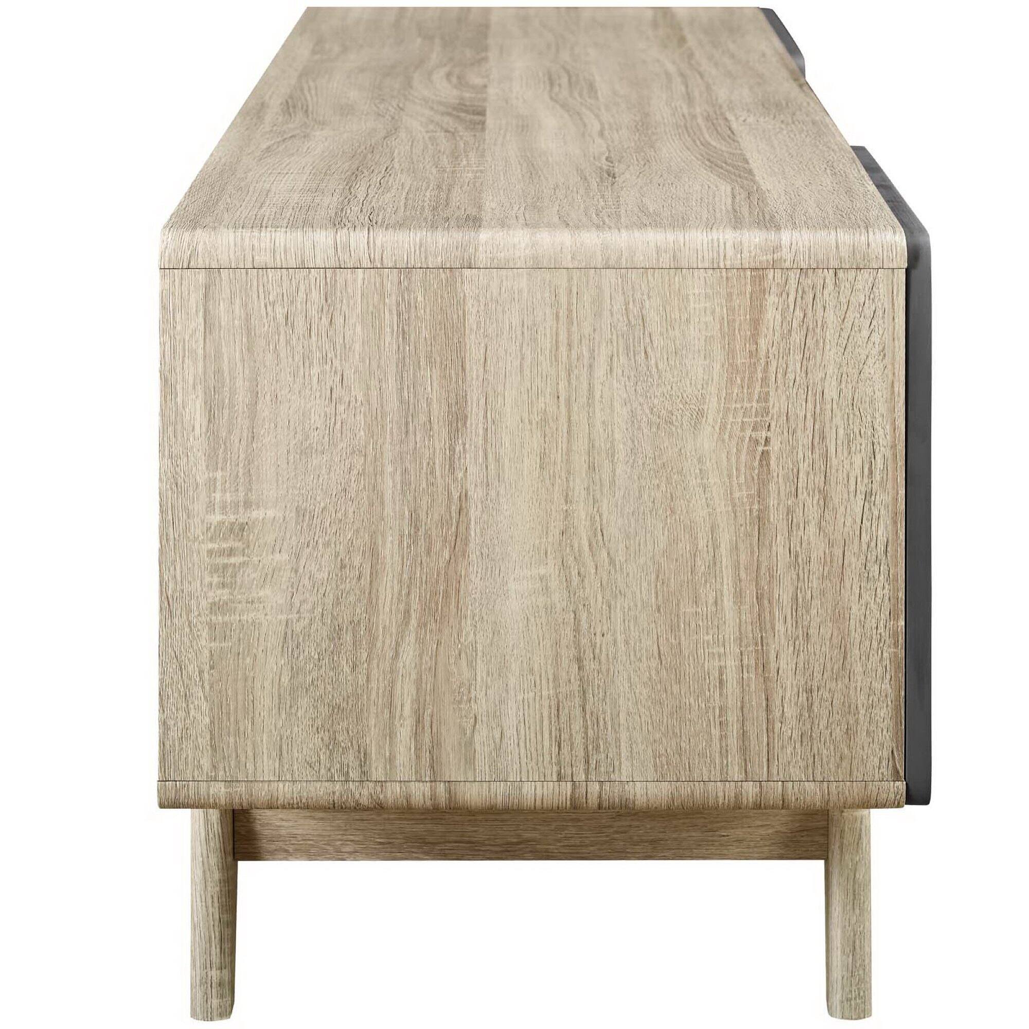 Left. Modway - Tread 59" TV Stand by Modway - Natural Gray.