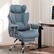 Front. CloudRest Pro - 400lbs Heavy Duty Office Chair Fabric Wide Ergonomic Comfy Executive Chair,Blue - Blue.
