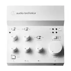audio-technica
OFF +48V II PEAK L R POWER
SIG
GAIN GAIN LEVEL LEVEL LEVEL
MUTE
LOOPBACK
MONITOR MUTE
PHONES