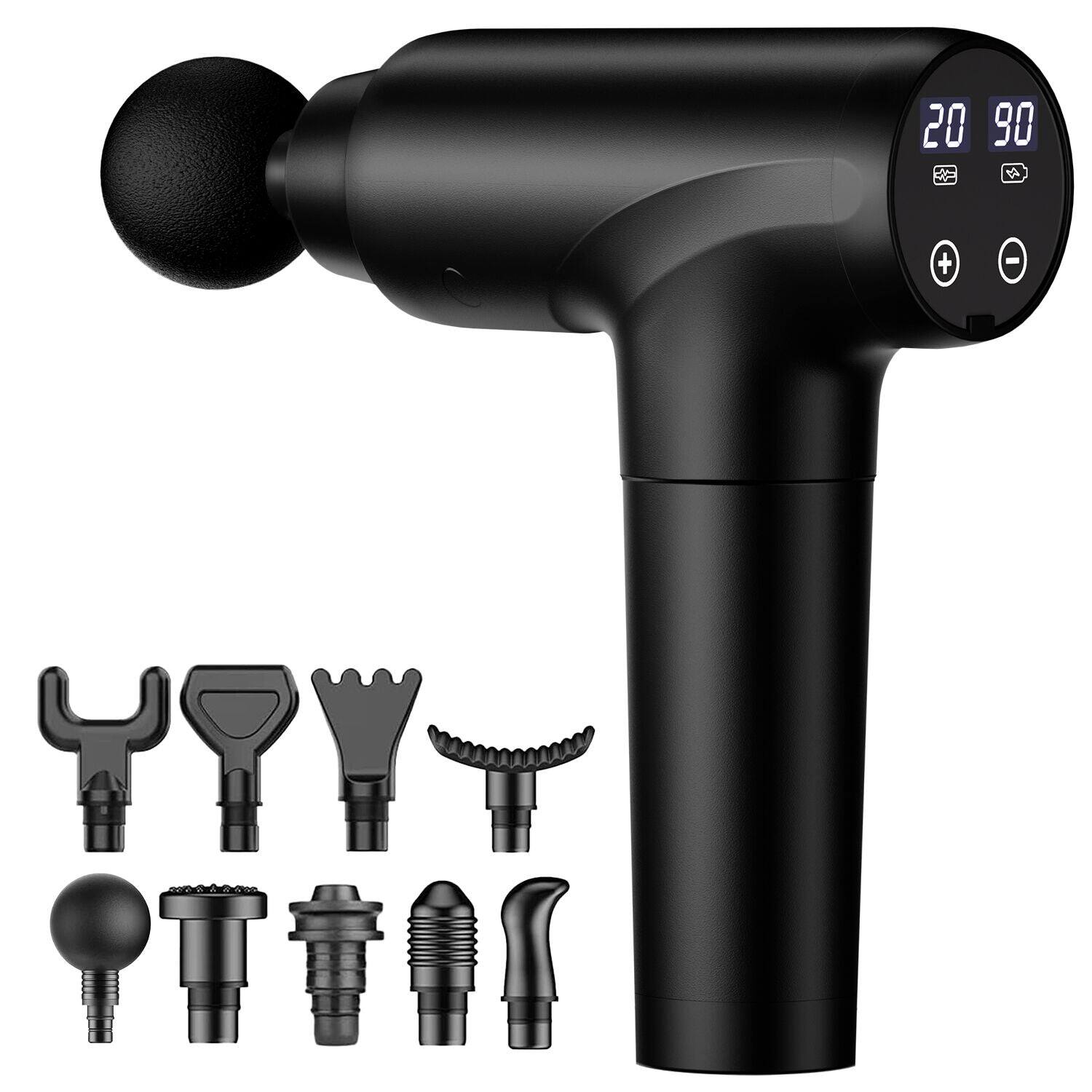Front. Cotsoco - Massage Gun Deep Tissue, Muscle Massager, Gifts for Men Women - Black.