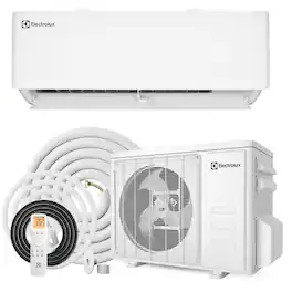 Electrolux - Vanguard 1000 Sq Ft 18000 BTU Smart Ductless Mini Split Air Conditioner and Heat System 19000 BTU Heater with Remote - White