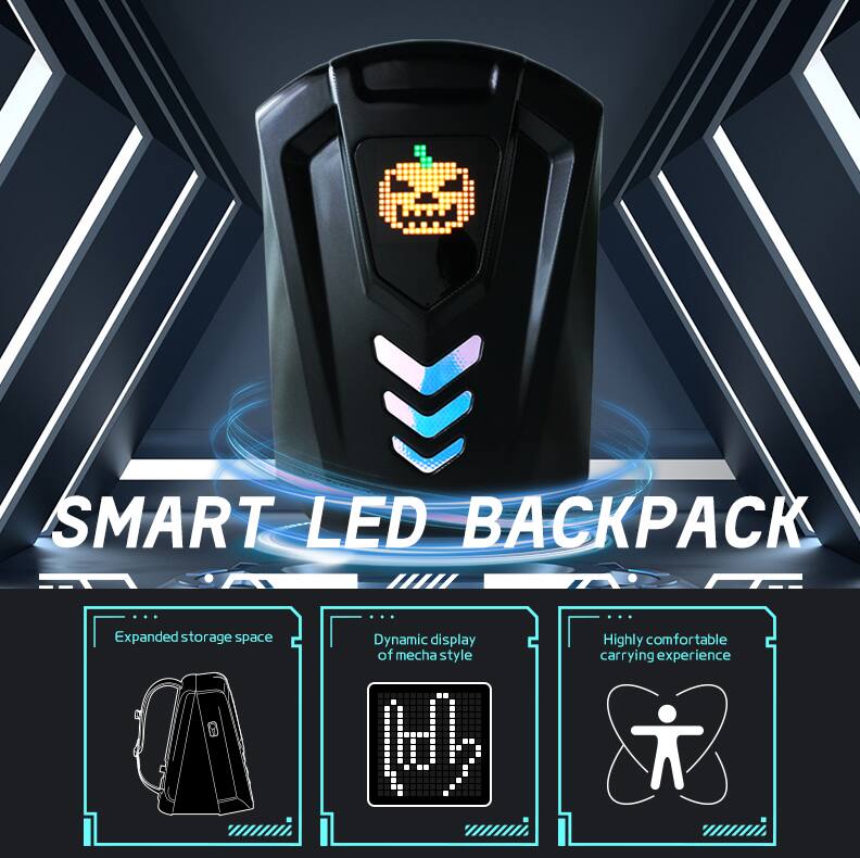 SMART LED BACKPACK

Expanded storage space

Dynamic display of mecha style

Highly comfortable carrying experience
