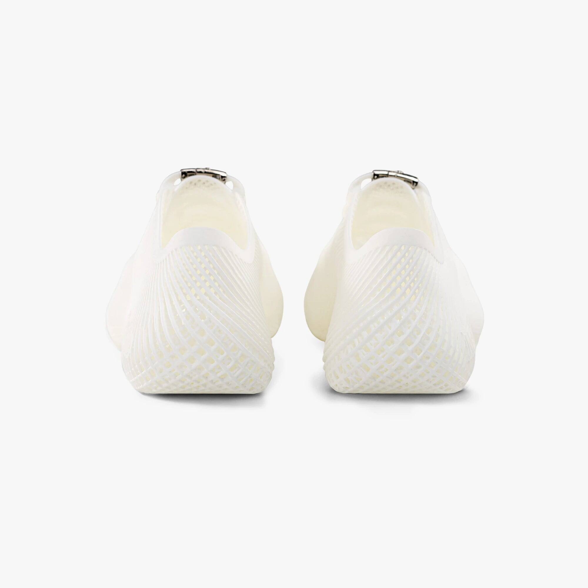 Back. Nexbie - Aeroraise 3D Printed Sneakers - White.