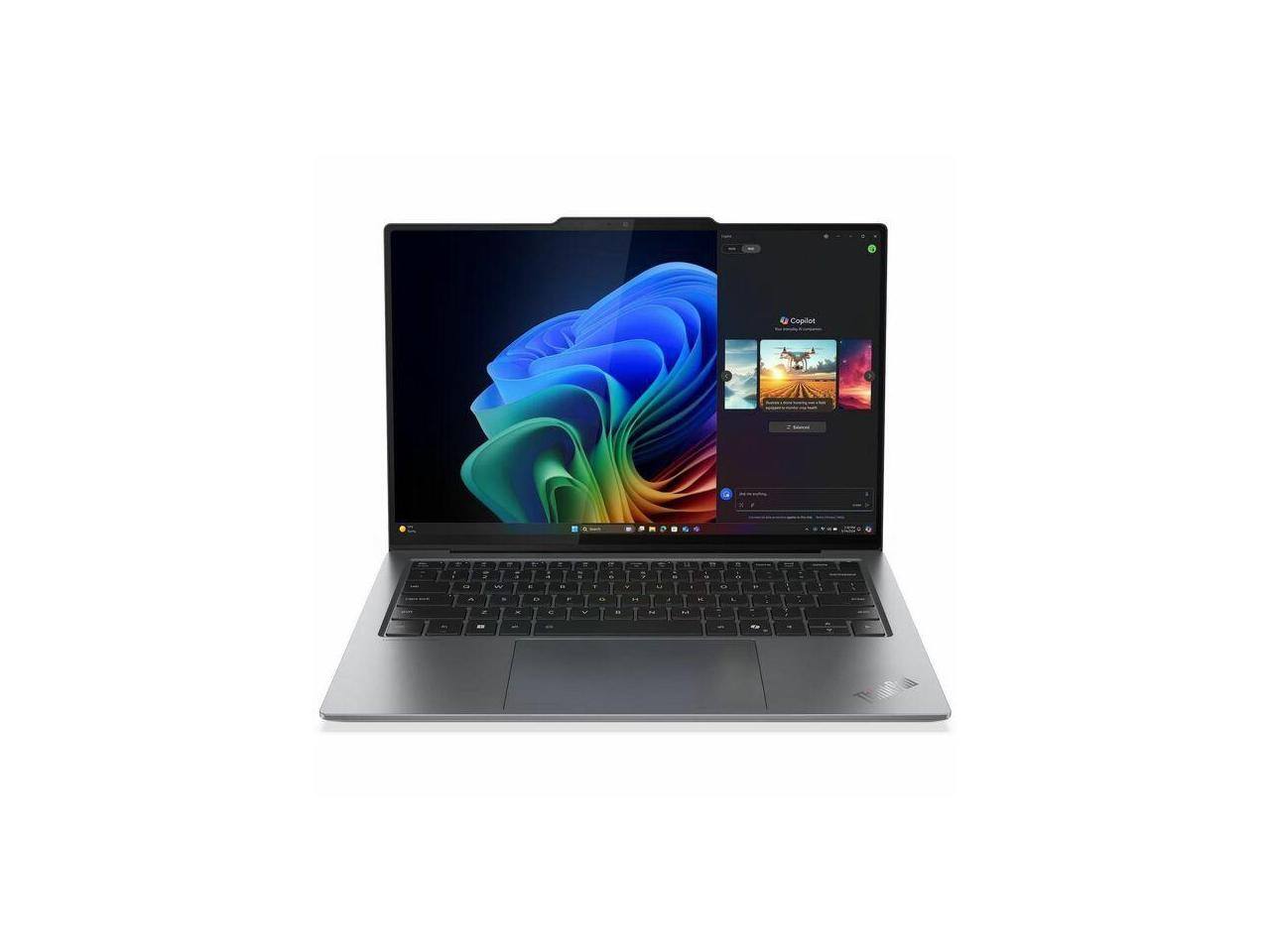 Front. Lenovo - Lenovo Thinkpad X9-14 Gen 1 21QA008NUS 14" Touchscreen Copilot+ PC - Intel Core Ultra 7 258V, 32 GB, 512 GB SSD - Black.