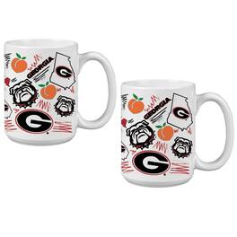 Indigo Falls - Georgia Bulldogs 15oz. Local Coffee Mug Two-Pack - Multicolor