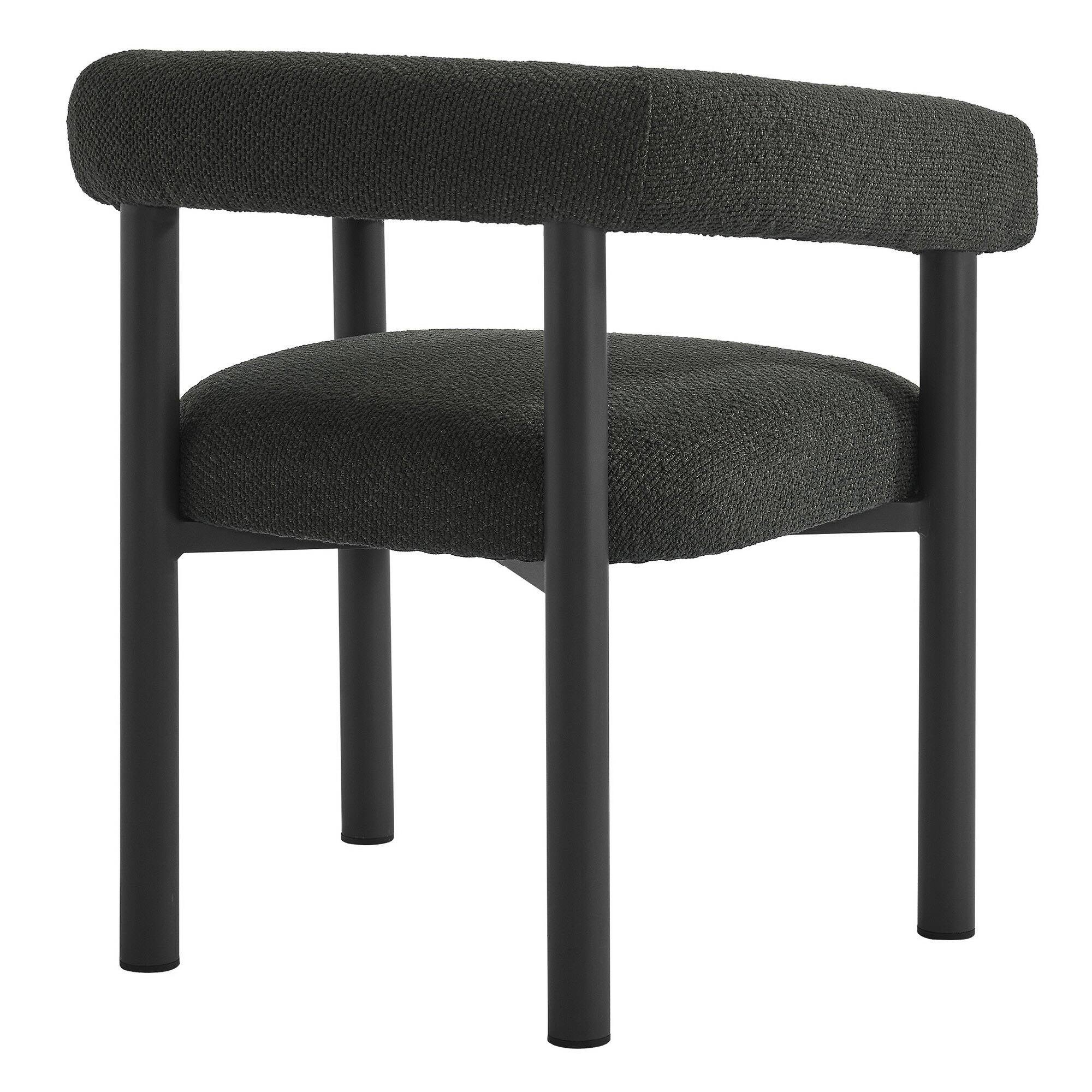 Alt View 5. Modway - Nautica Outdoor Patio Aluminum Dining Armchairs Set of 2 by Modway - Charcoal Graphite.