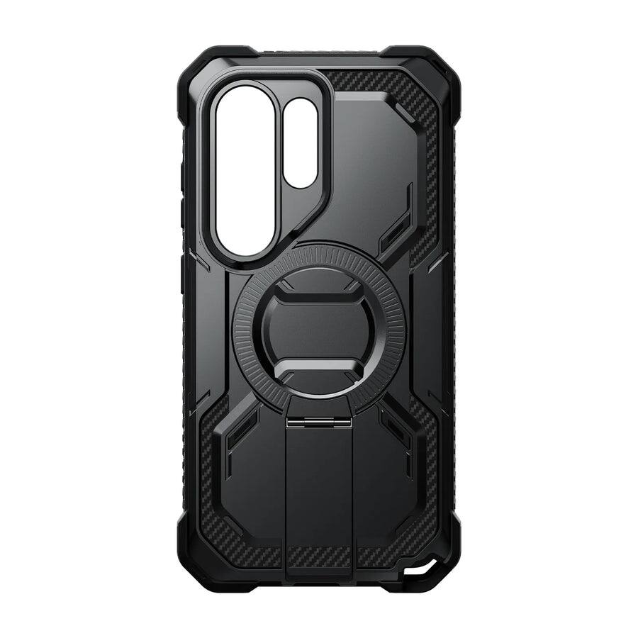 Angle. i-Blason - Armorbox Case for Samsung Galaxy S26 Ultra – Kickstand, Screen Protector, Military-Grade - Black.