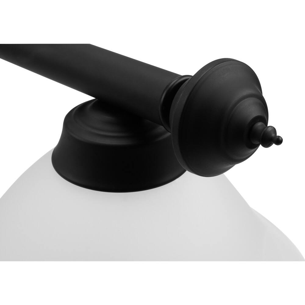 Left. GSE Games & Sports Expert - 56" Metal Hanging Billiard Lights with 3 Metal Lamp Shades for Billiards Room - White Glass - White Glass.