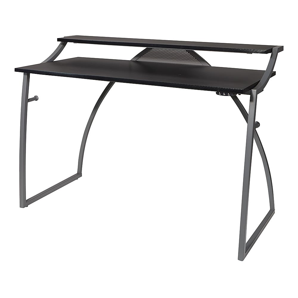 OSP Home Furnishings – Alpha Battlestation Gaming Desk in Finish – Black Sansujyuku sansujyuku.com