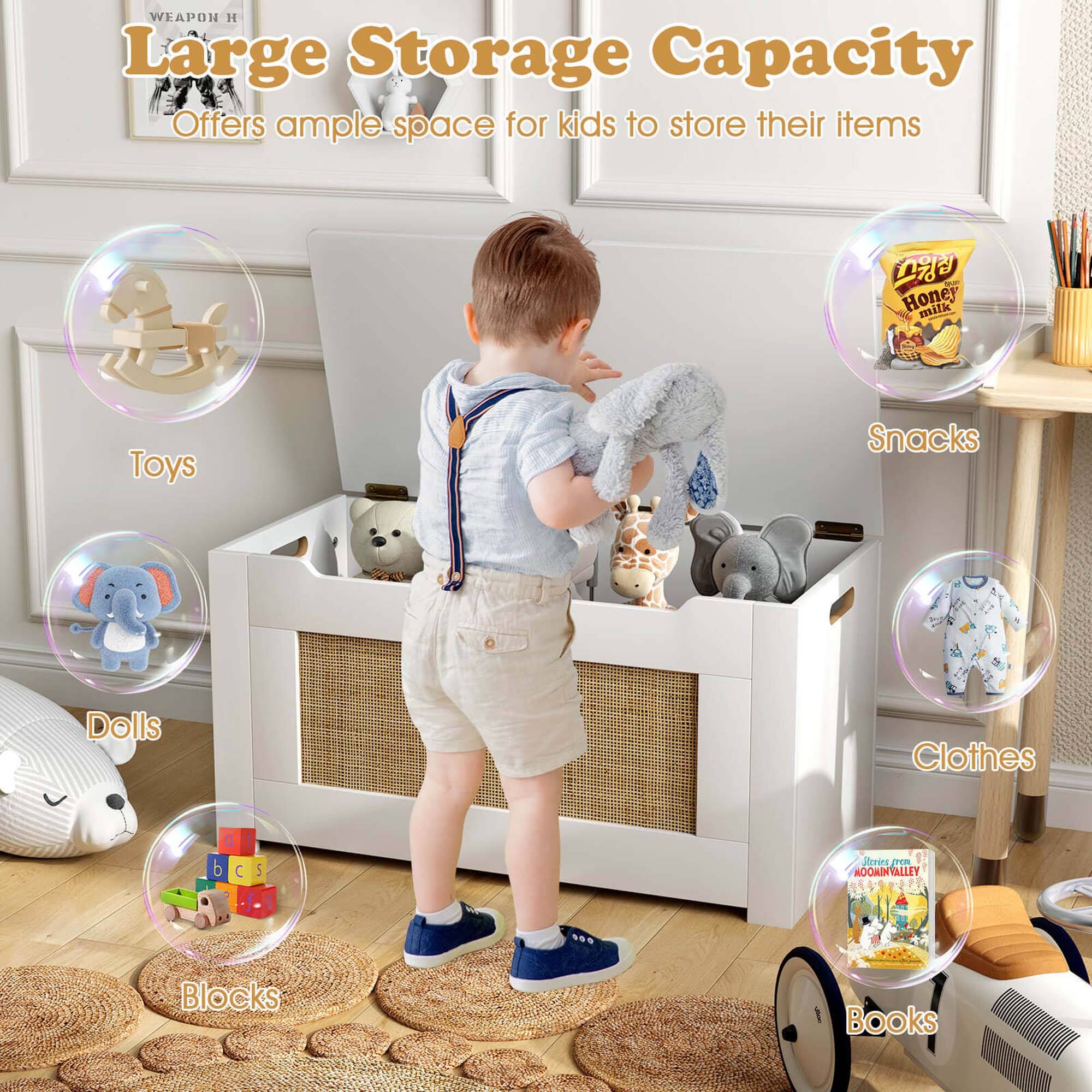 **WEAPON H**

**Large Storage Capacity**  
Offers ample space for kids to store their items

- Toys
- Snacks
- Dolls
- Clothes
- Blocks
- Books