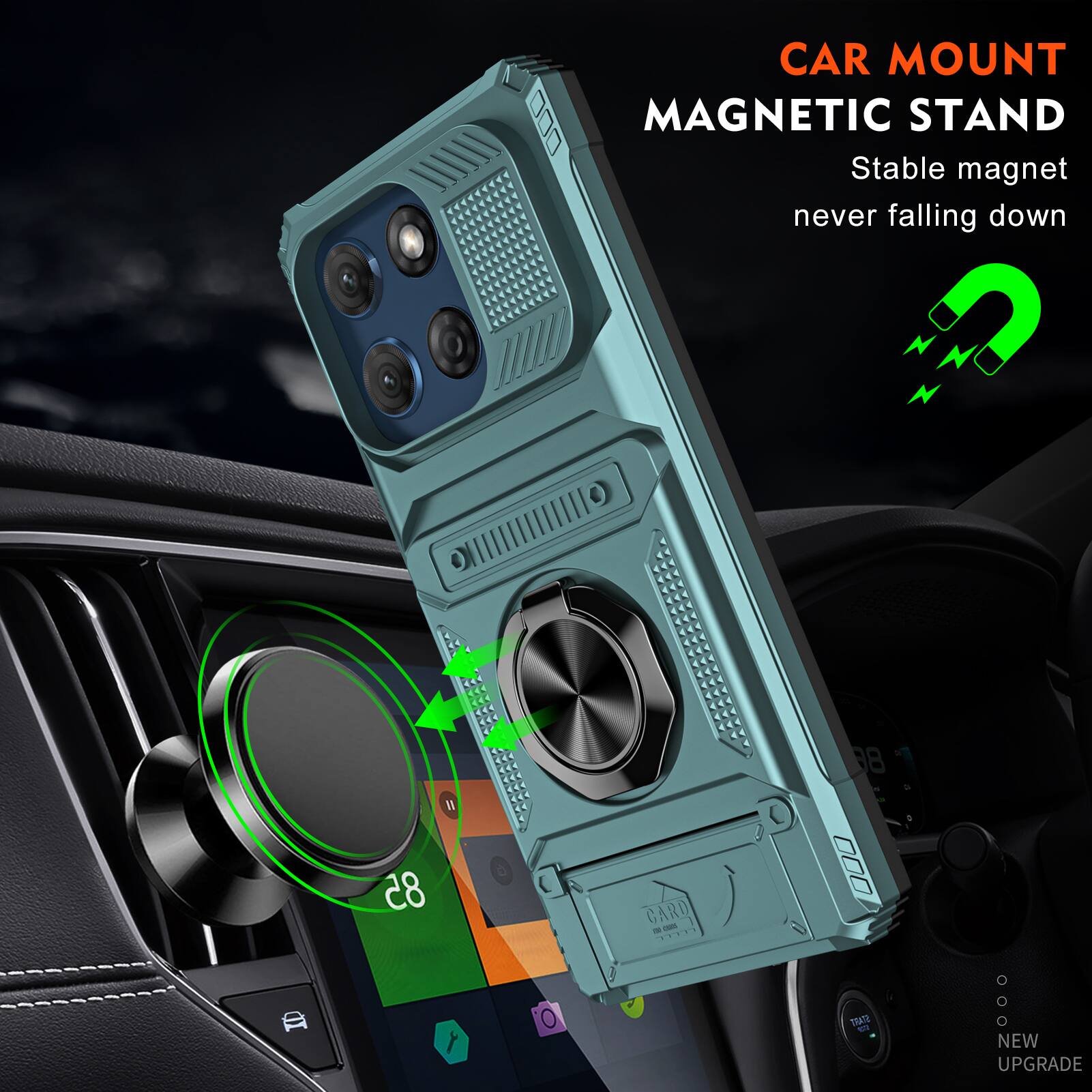 CAR MOUNT MAGNETIC STAND  
Stable magnet never falling down  
11.85 CARD  
2.11 38 S ID  
TOATE N NEW UPGRADE