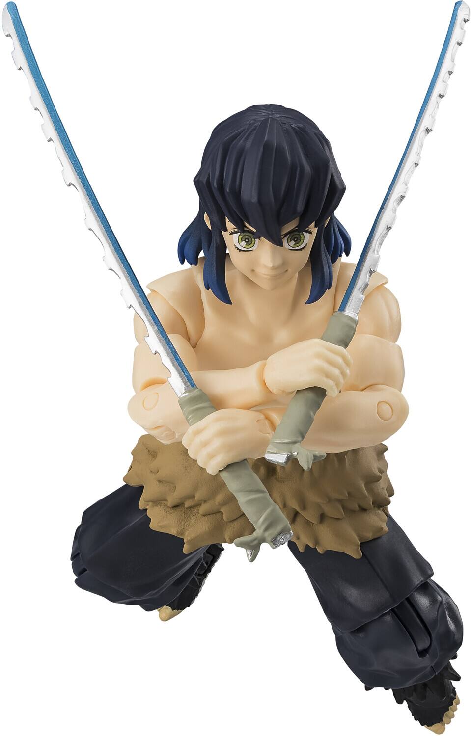 Alt View 1. Bandai - Demon Slayer - Ultimate Legends - Inosuke Hashibira without Mask Action Figure   - COLLECTIBLES - Multicolor.