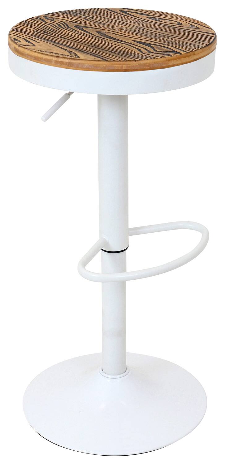 Front. LumiSource - Dakota Bar Stool - White.
