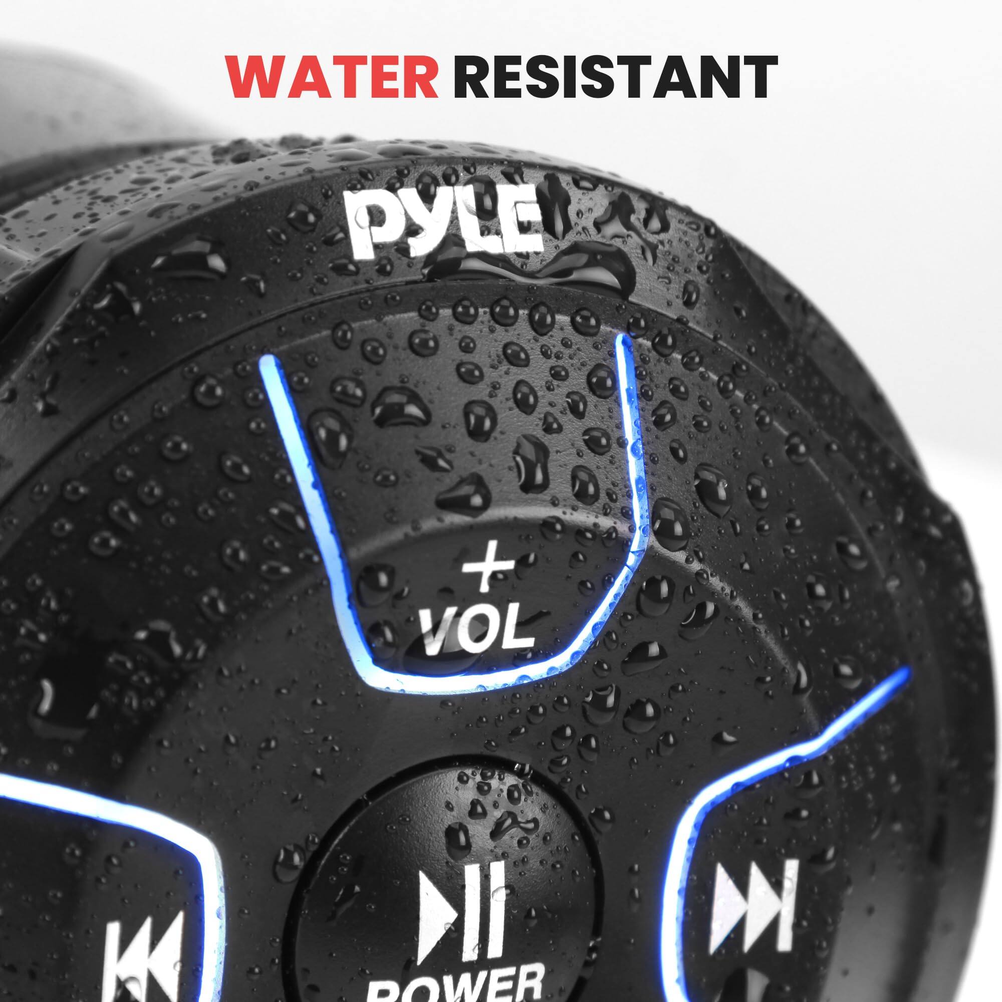 WATER RESISTANT

pyL

VOL

POWER