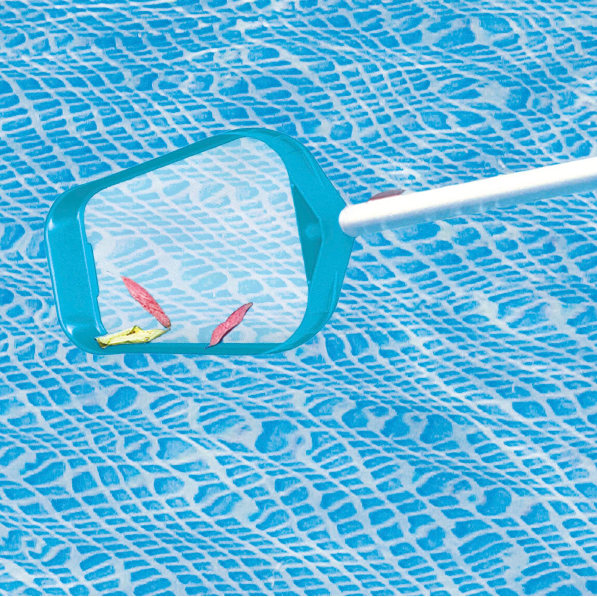 Alt View 5. Intex - Intex Metal Frame 10' x 30" Swimming Pool with Filter Pump and Maintenance Kit - Blue.