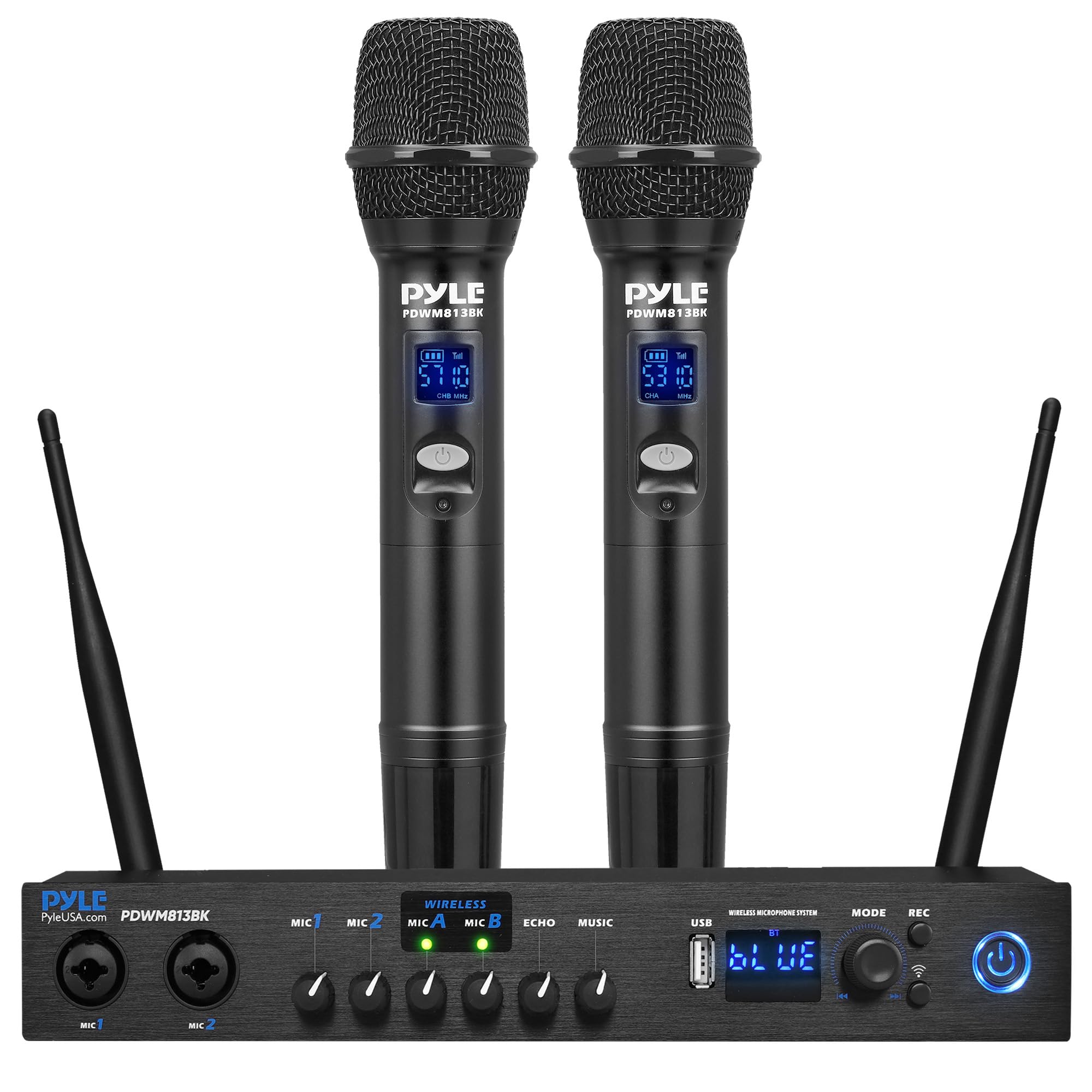 PYLE - UHF Wireless Microphone System - Portable
