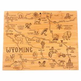 Totally Bamboo - Destination Wyoming Cutting Board, 11" x 14-1/4"