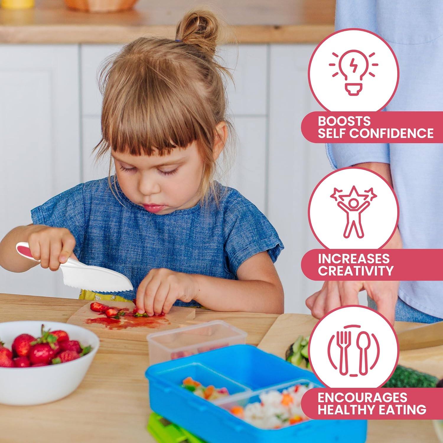 - BOOSTS SELF CONFIDENCE
- INCREASES CREATIVITY
- ENCOURAGES HEALTHY EATING