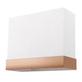 Akicon - 36 inches - Externally Vented - Wall Range Hood - White with Copper