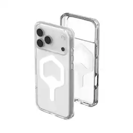 UAG - iPhone 18 Pro Max/iPhone 17 Pro Max Case with MagSafe, Anti-Yellowing, Air-Soft Corners, Clean Design Protective, Plyo - Ice/White