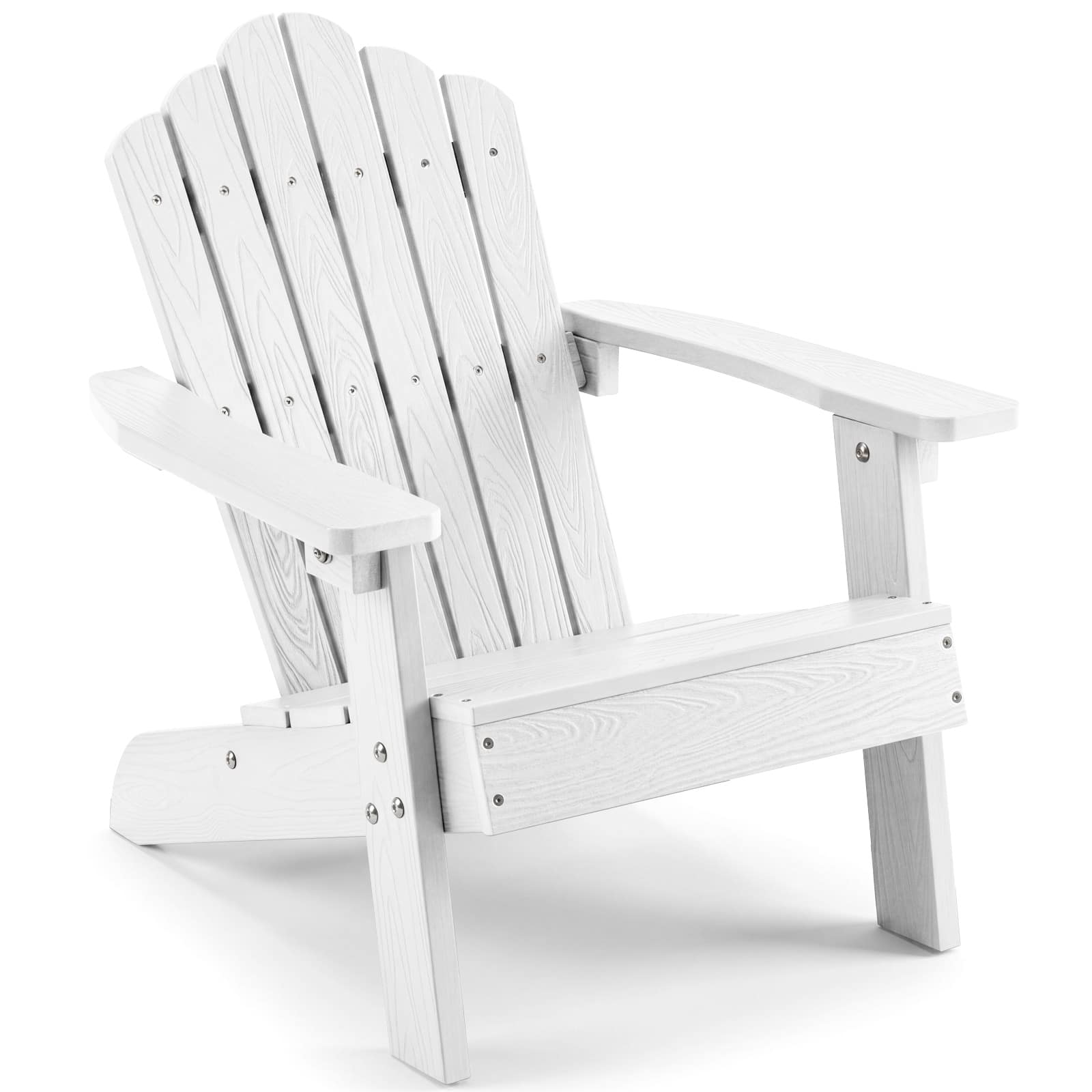 Costway - Kids Adirondack Chair, All-weather Outdoor Chair for Kids with Tilted High Backrest - White price history on PriceWatchPro