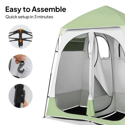 Easy to Assemble  
Quick setup in 3 minutes