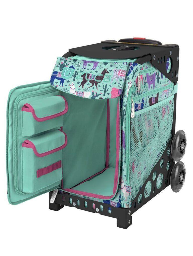 Left. Zuca - Zuca Llama Rama Sport Insert Bag (Frames Sold Separately) #1733 - Turquoise.
