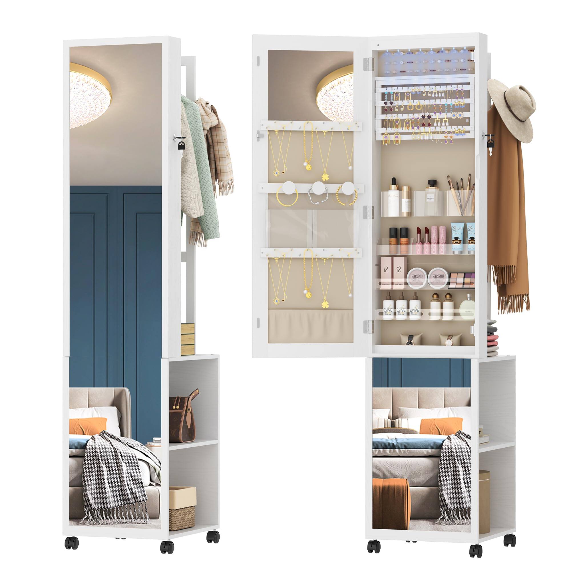 White 38.5" x 16.9" x 59.0" (Large)