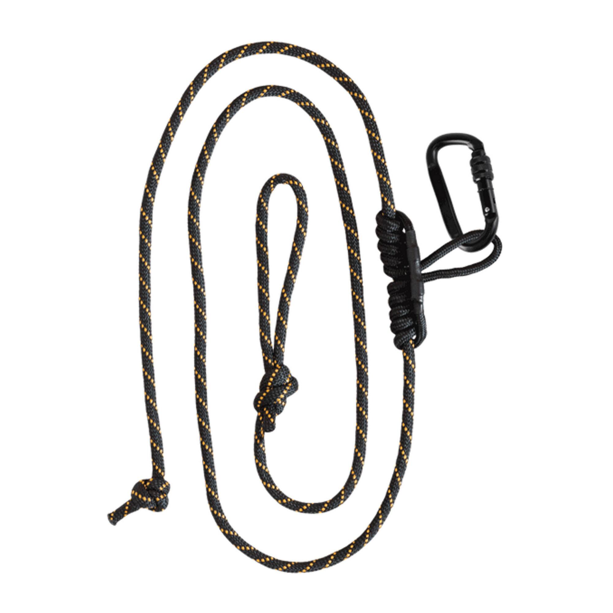 Front. Muddy - Muddy Safety Harness Lineman's Rope (Black/Orange) - Black.