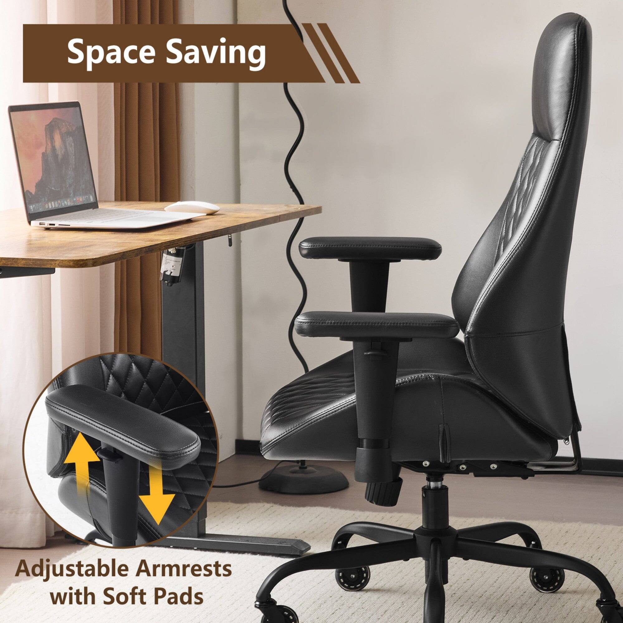 Space Saving Adjustable Armrests with Soft Pads