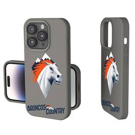 Keyscaper - NFL - Denver Broncos - 2024 Illustrated Limited Edition Soft Touch iPhone Case - 14 - Gray