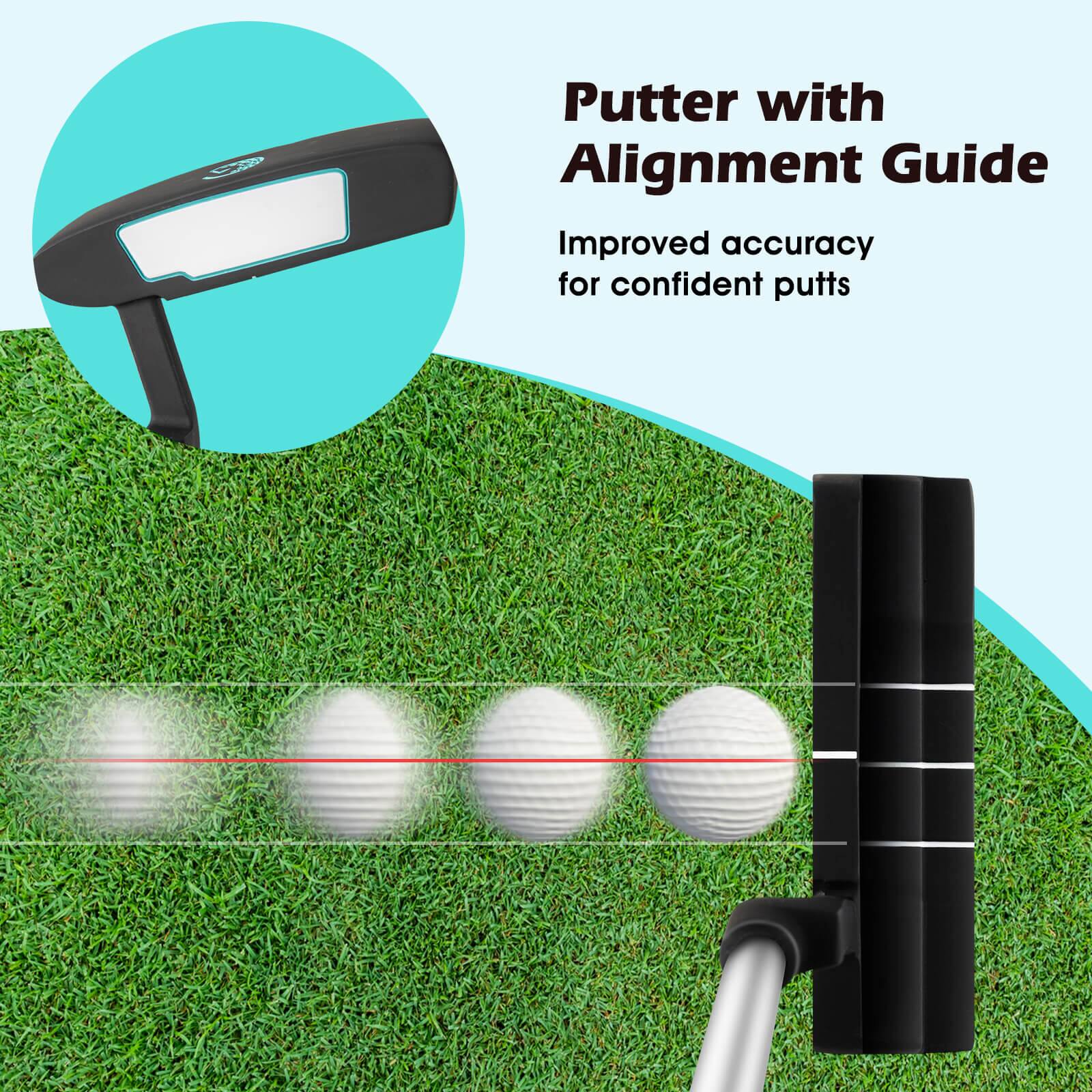 Putter with Alignment Guide

Improved accuracy for confident putts