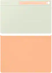 Samsung - Galaxy Tab S10 FE+ Smart Book Cover - Orange - Front_Zoom