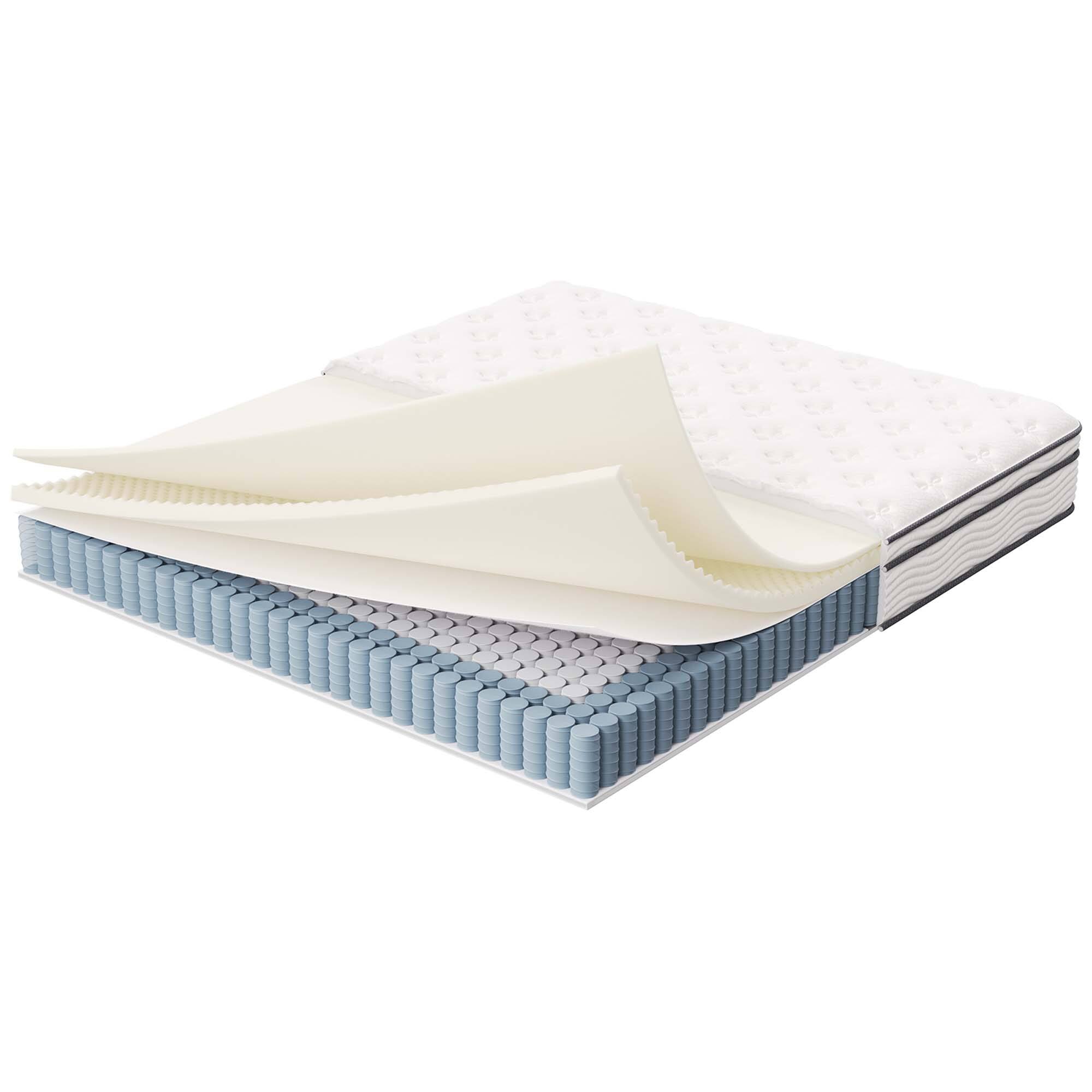 Alt View 2. Modway - Jenna 10" Innerspring and Foam California King Mattress by Modway - White.