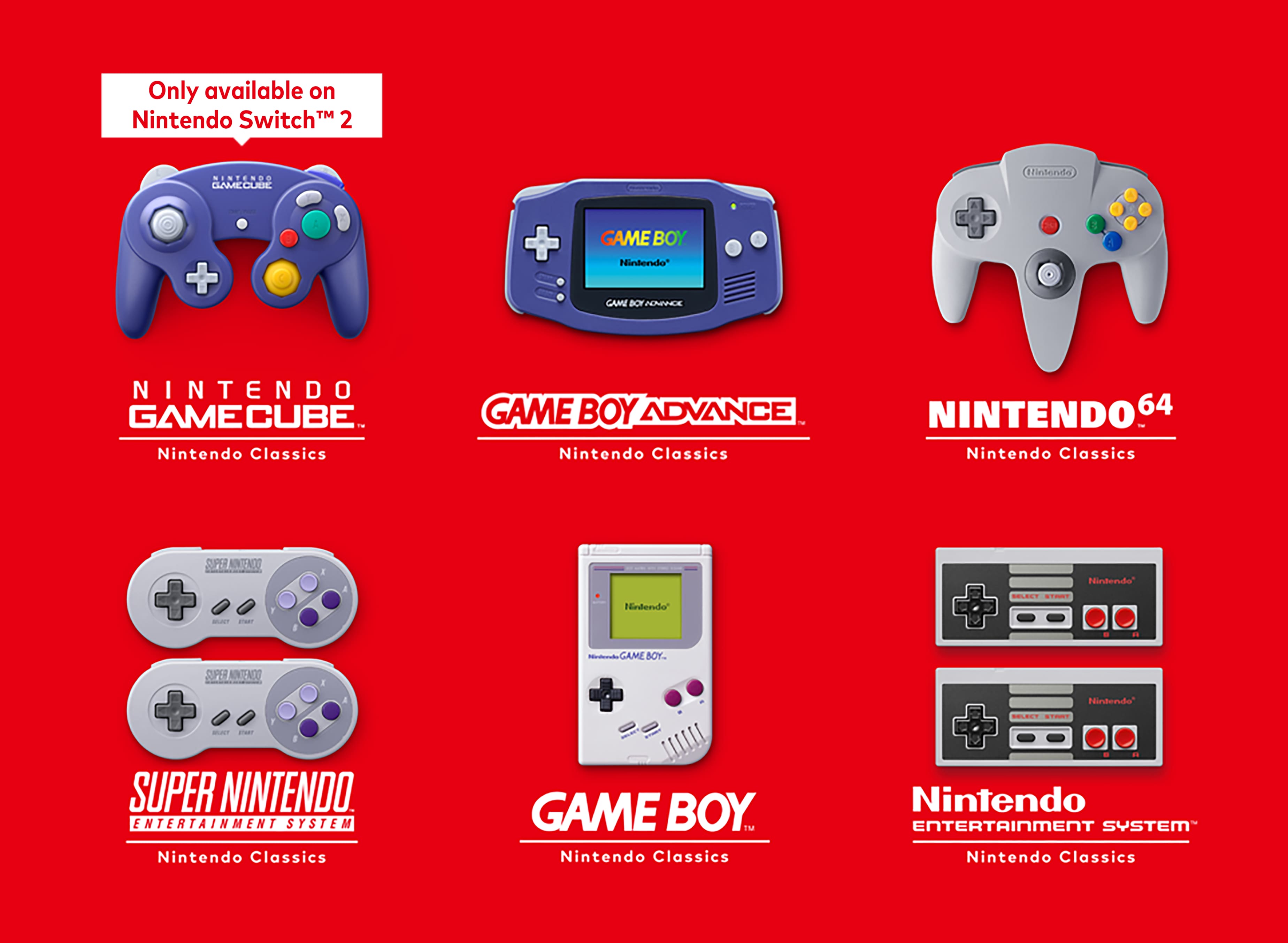 The text on the image is grouped and corrected as follows:
1. Nintendo Switch 2
2. Game Boy
3. Game Boy Advance
4. Nintendo 64
5. Super Nintendo
6. Nintendo Entertainment System
7. Game Boy Classic
8. Nintendo Classic
9. Nintendo Classic
10. Nintendo Classic
11. Nintendo Classic
12. Nintendo Classic
13. Nintendo Classic
14. Nintendo Classic
15. Nintendo Classic
16. Nintendo Classic
17. Nintendo Classic
18. Nintendo Classic
19. Nintendo Classic
20. Nintendo Classic
21. Nintendo Classic
22. Nintendo Classic
23. Nintendo Classic
24. Nintendo Classic
25. Nintendo Classic
26. Nintendo Classic
27. Nintendo Classic
28. Nintendo Classic
29. Nintendo Classic
30. Nintendo Classic
31. Nintendo Classic
32. Nintendo Classic
33. Nintendo Classic
34. Nintendo Classic
35. Nintendo Classic
36. Nintendo Classic
37. Nintendo Classic
38. Nintendo Classic
39. Nintendo Classic
40. Nintendo Classic
41. Nintendo Classic
42. Nintendo Classic
43. Nintendo Classic
44. Nintendo Classic
45. Nintendo Classic
46. Nintendo Classic
47. Nintendo Classic
48. Nintendo Classic
49. Nintendo Classic
50. Nintendo Classic
51. Nintendo Classic
52. Nintendo Classic
53. Nintendo Classic
54. Nintendo Classic
55. Nintendo Classic
56. Nintendo Classic
57. Nintendo Classic
58. Nintendo Classic
59. Nintendo Classic
60. Nintendo Classic
61. Nintendo Classic
62. Nintendo Classic
63. Nintendo Classic
64. Nintendo Classic
65. Nintendo Classic
66. Nintendo Classic
67. Nintendo Classic
68. Nintendo Classic
69. Nintendo Classic
70. Nintendo Classic
71. Nintendo Classic
72. Nintendo
