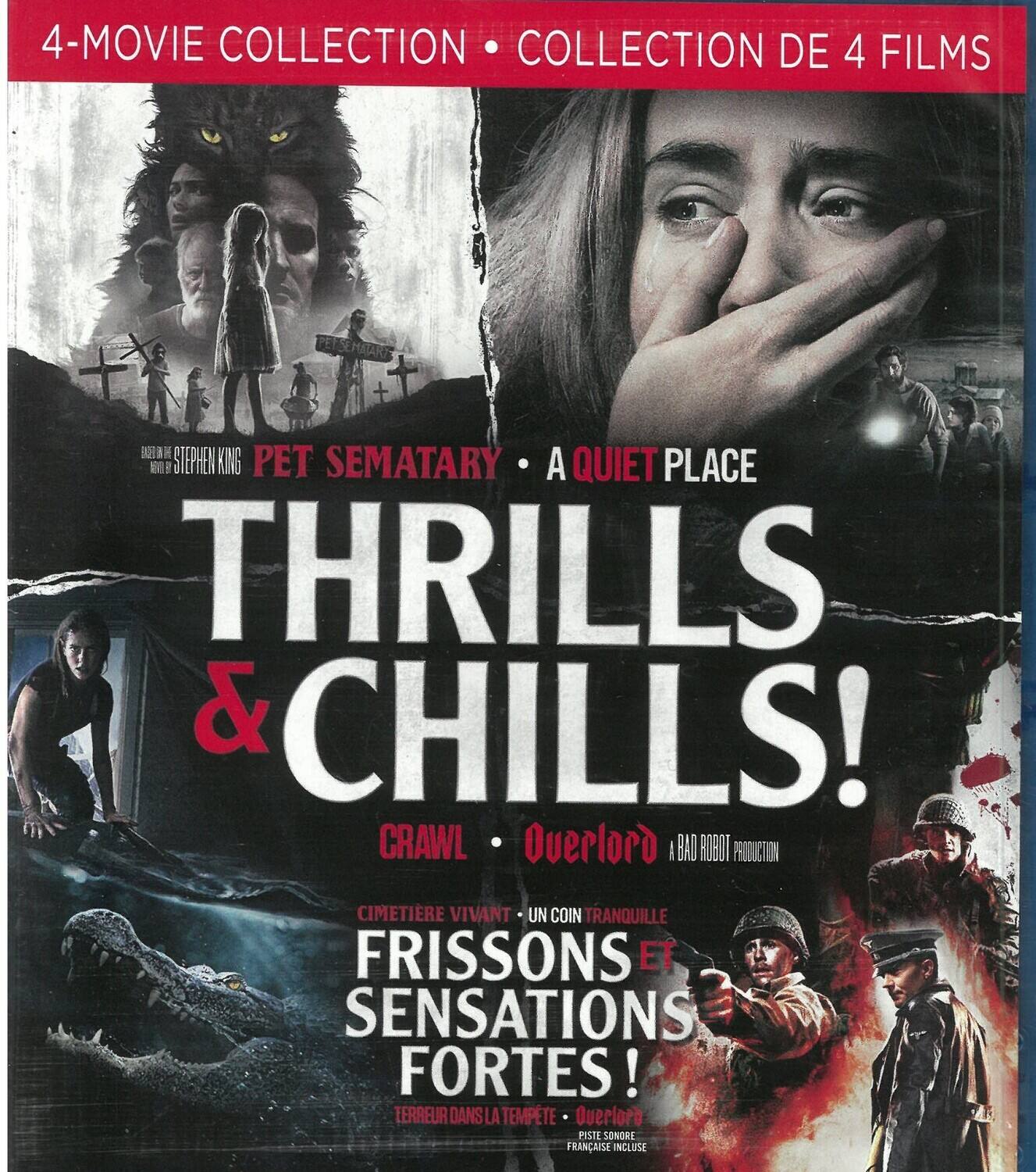 Front. Thrills and Chills 4-Movie Collection   - BLU-RAY.