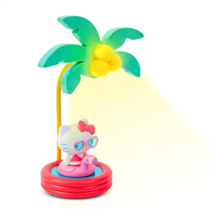Front. Ukonic - Sanrio Hello Kitty Pool Party 8-Inch Mini Gooseneck Mood Light - Pink.