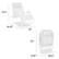 The dimensions of the chair are:
- Length: 43.5"
- Width: 36.25"
- Height: 37"
- Depth: 32"
- Seat Height: 5.75"
- Seat Depth: 30.5"
