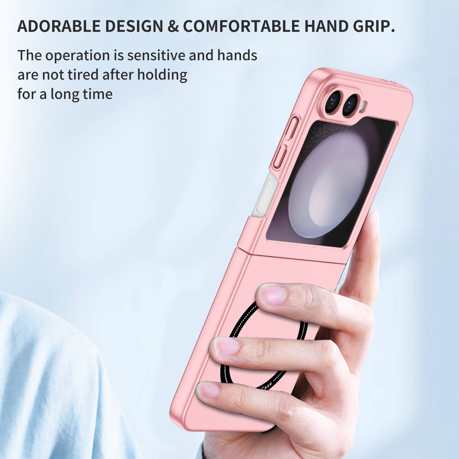 ADORABLE DESIGN & COMFORTABLE HAND GRIP.  
The operation is sensitive and hands are not tired after holding for a long time