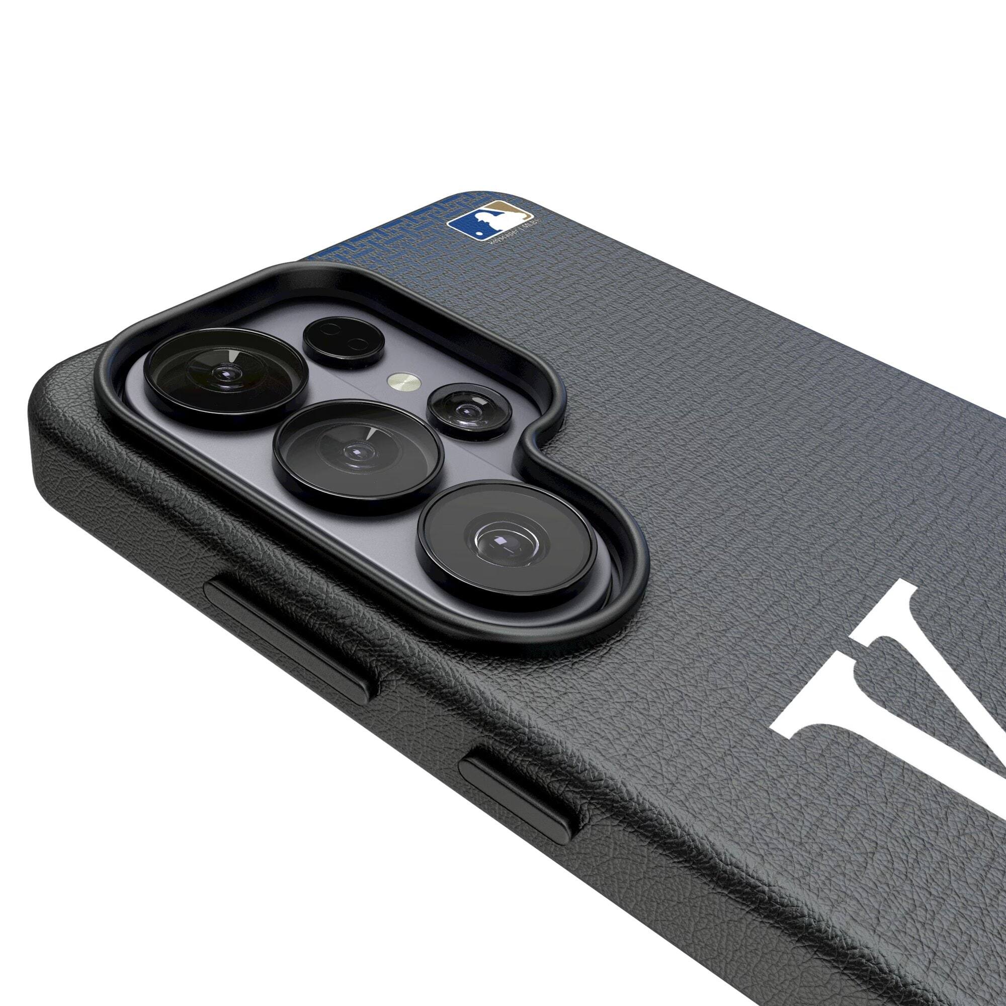 Alt View 2. Keyscaper - Kansas City Royals Linen Galaxy Magnetic Bump Case - S24 Ultra - Black.