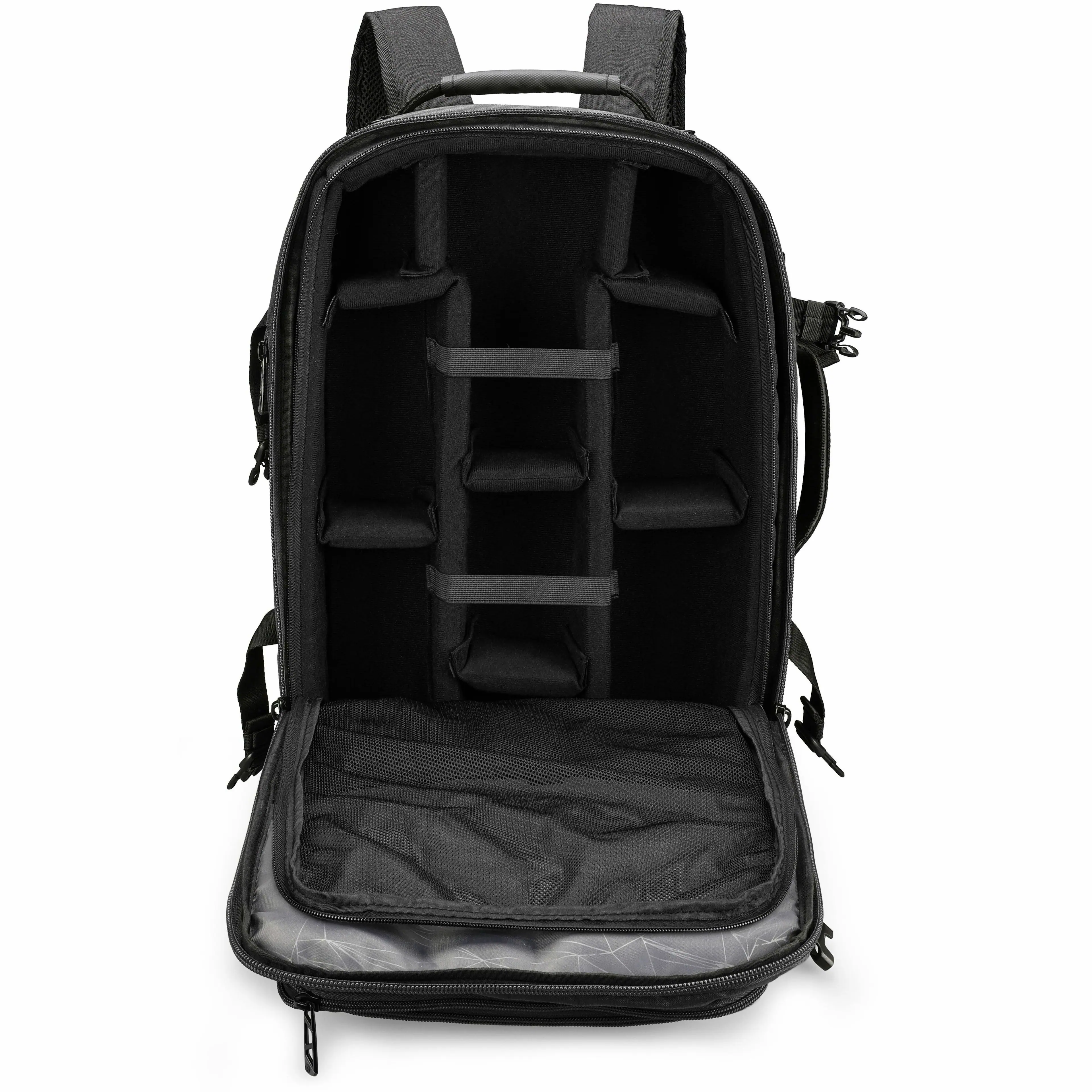 Alt View 21. Swissdigital Design - BERG PRO TSA-Friendly Backpack With USB Charging Port  RFID Protection and Fits Up to 17″ Laptop - Black.