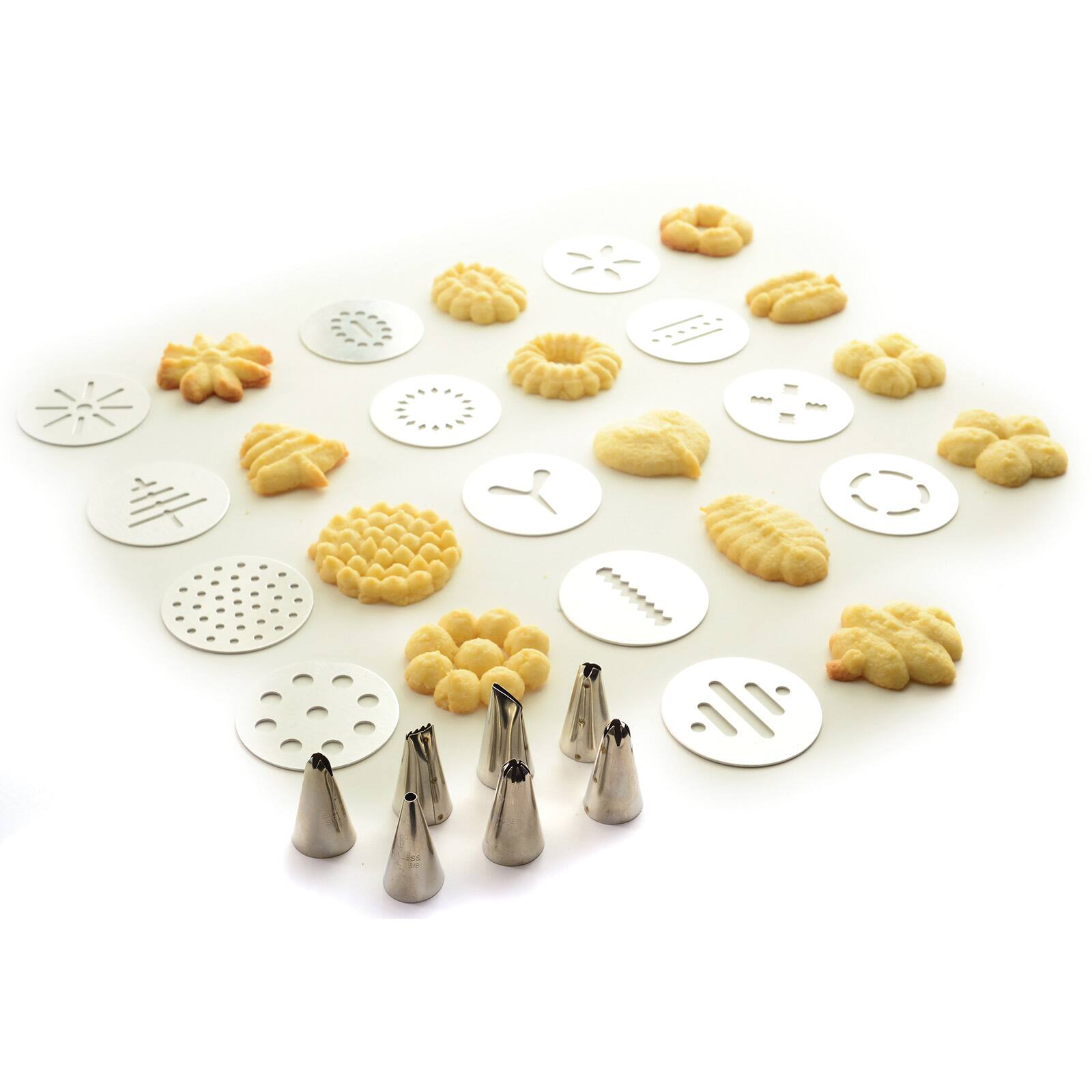 Alt View 2. Norpro - Stainless Steel Cookie and Icing Press with Storage Case, Black - White.